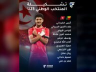 تشكيلة المنتخب الوطني U23 في مواجهة بنين