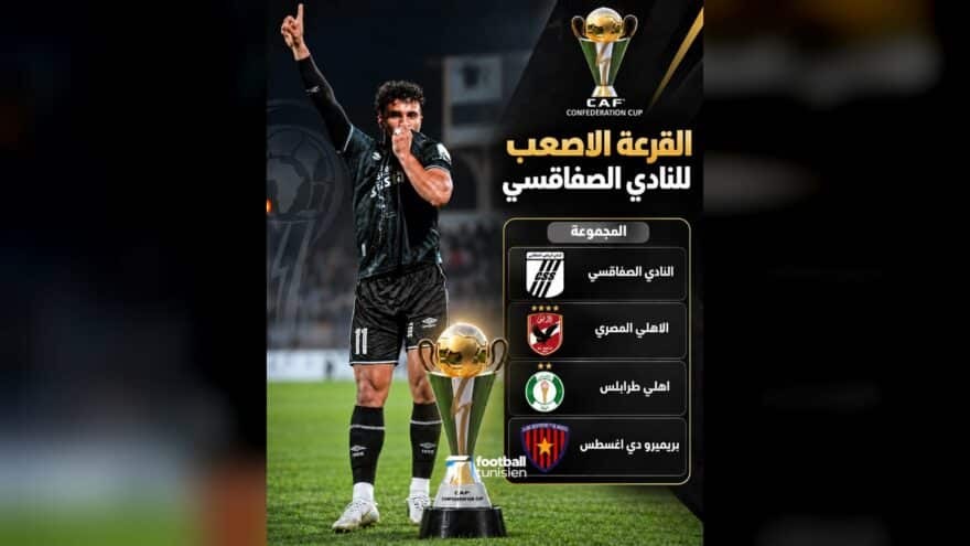 القرعة الصعبة للنادي الصفاقسي في الكونفدرالية